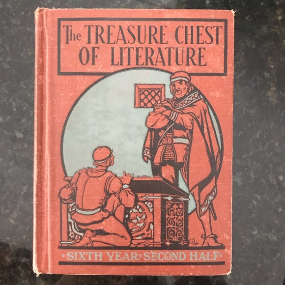 The Riverside Press Cambridge Other - Antique Book The Treasure Chest of Literature 1929